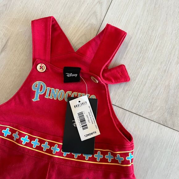 Disney Pinocchio Jiminy Cricket & Pinocchio Overall Infant One-Piece size 12 mon - Picture 3 of 4
